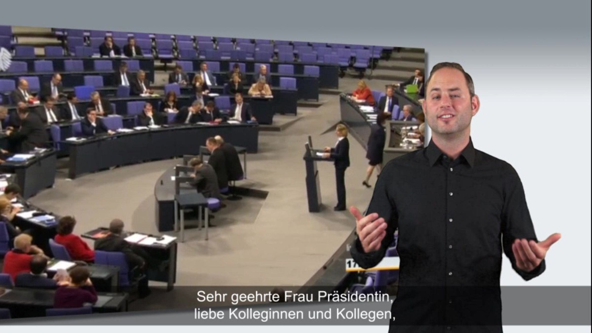 Deutscher Bundestag Debatten des Bundestages live in Gebärdensprache