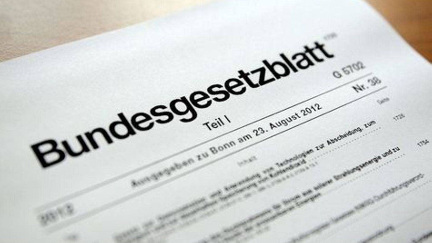 Deutscher Bundestag - Wichtige Gesetzliche Änderungen Zum 1. Januar 2013