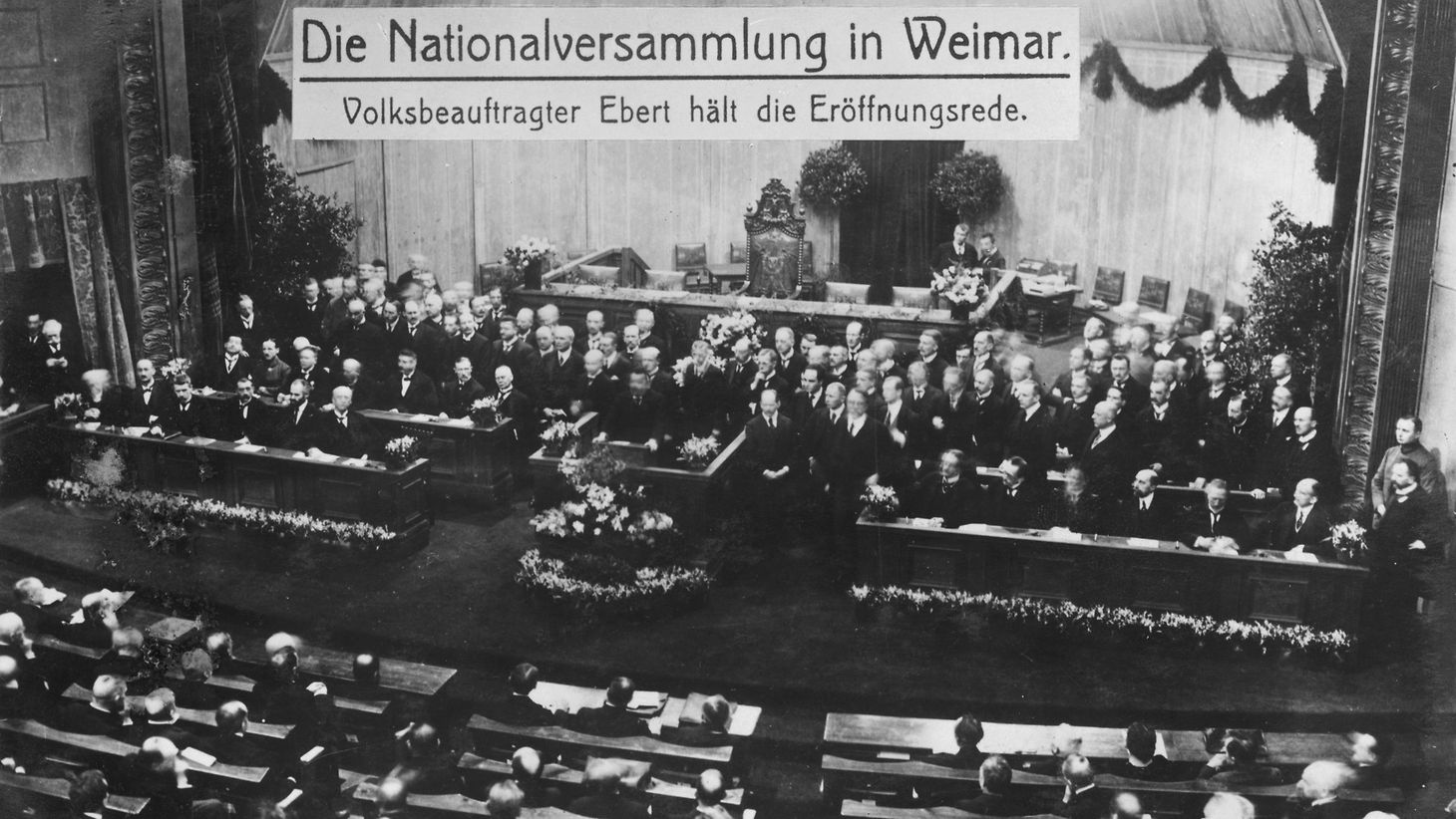 Deutscher Bundestag - Vor 100 Jahren: Nationalversammlung Konstituiert ...