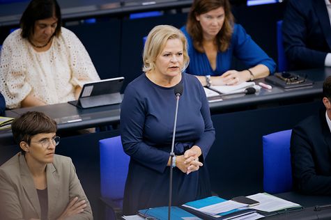 Deutscher Bundestag - Nancy Faeser: Neustart In Der Migrationspolitik